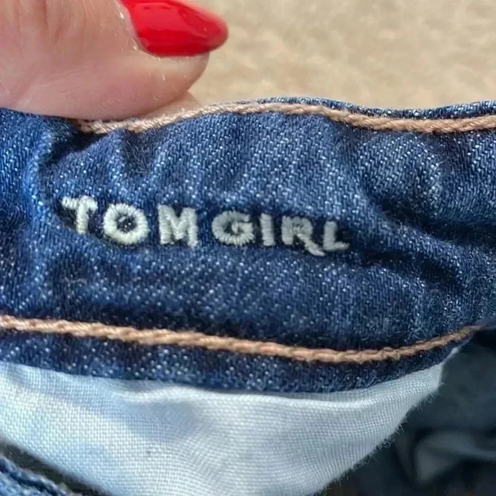 American Eagle jean shorts Tom Girl size 00 - Picture 5 of 5